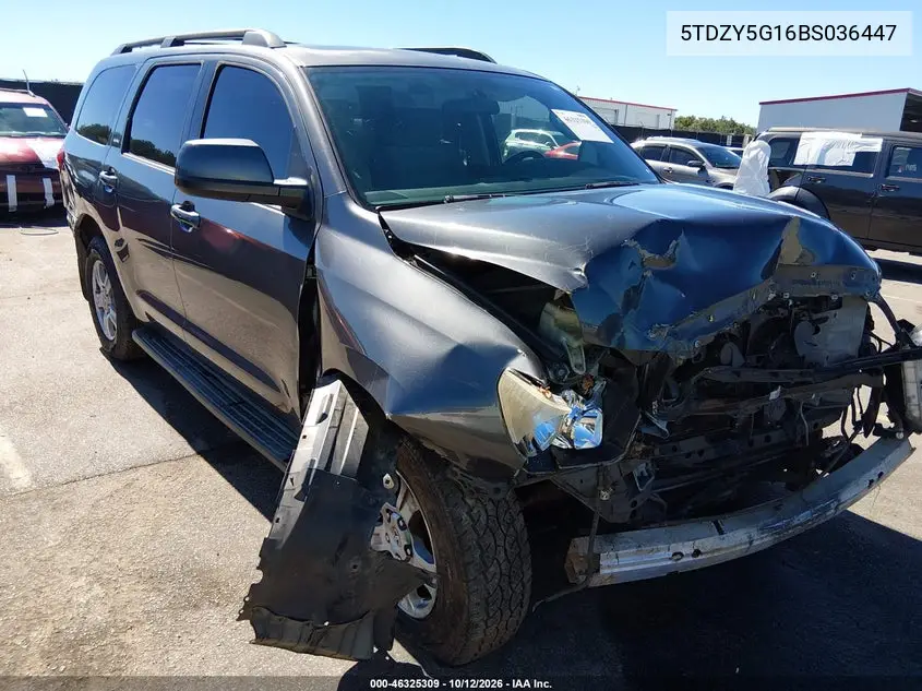 TOYOTA SEQUOIA 2011, VIN 5TDZY5G16BS036447