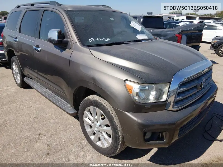 TOYOTA SEQUOIA 2011, VIN 5TDDW5G13BS050418