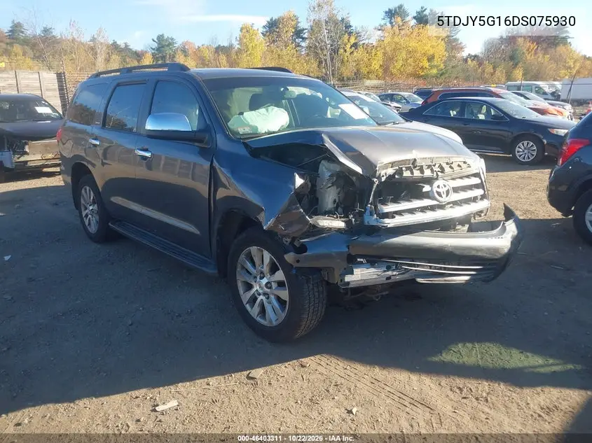 TOYOTA SEQUOIA 2013, VIN 5TDJY5G16DS075930