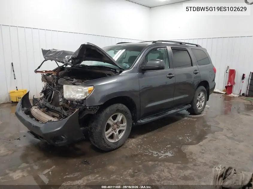 2014 TOYOTA SEQUOIA VIN 5TDBW5G19ES102629 — фото 2