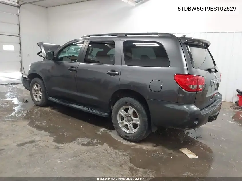 2014 TOYOTA SEQUOIA VIN 5TDBW5G19ES102629 — фото 3