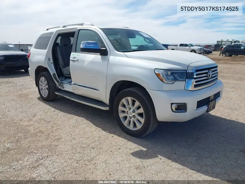 TOYOTA SEQUOIA 2019, VIN 5TDDY5G17KS174525