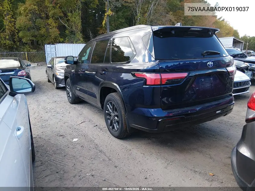 2023 TOYOTA SEQUOIA VIN 7SVAAABA0PX019037 — фото 3