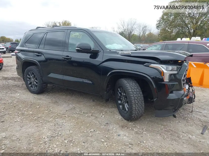 TOYOTA SEQUOIA 2023, VIN 7SVAAABA2PX004815