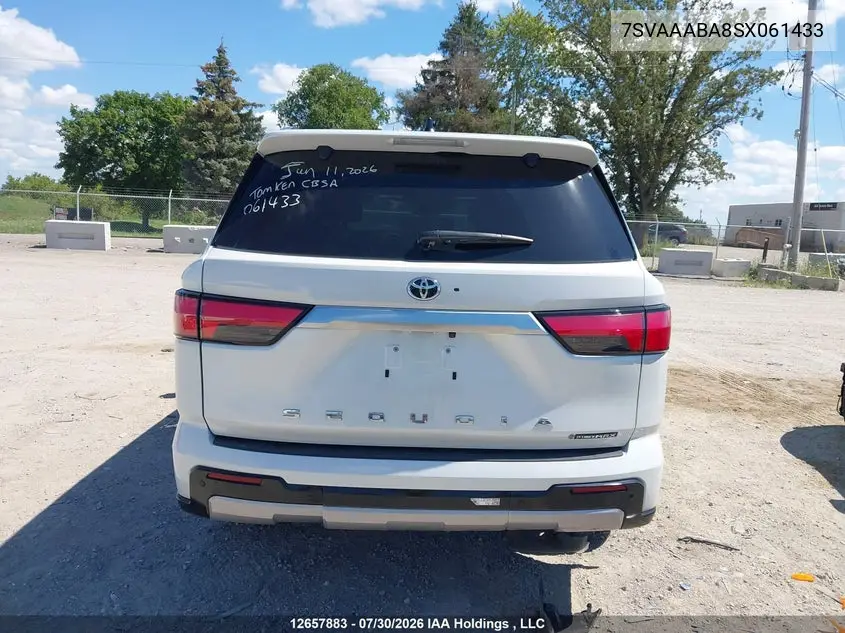 2025 TOYOTA SEQUOIA VIN 7SVAAABA8SX061433 — фото 16