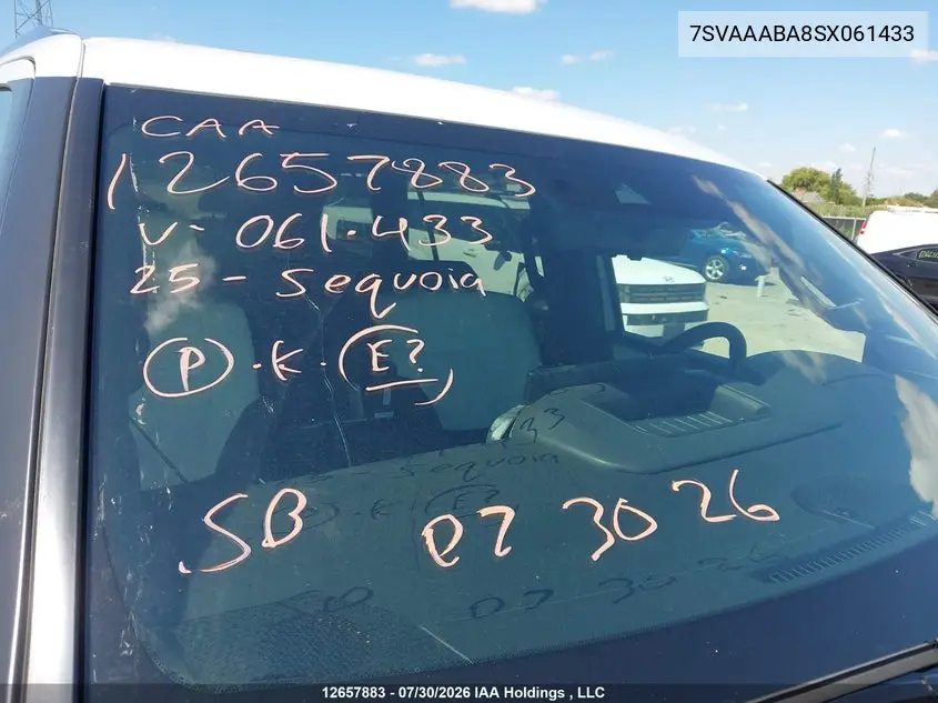 2025 TOYOTA SEQUOIA VIN 7SVAAABA8SX061433 — фото 17