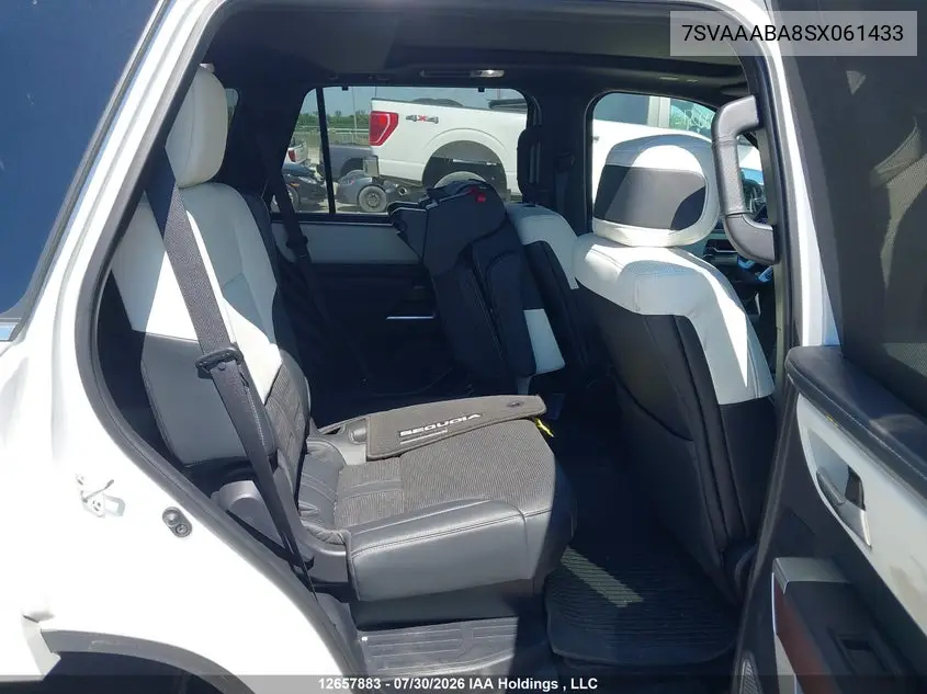 2025 TOYOTA SEQUOIA VIN 7SVAAABA8SX061433 — фото 8