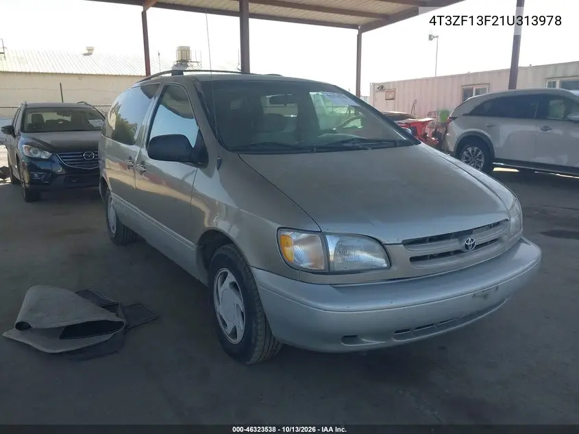TOYOTA SIENNA 2000, VIN 4T3ZF13C2YU313978