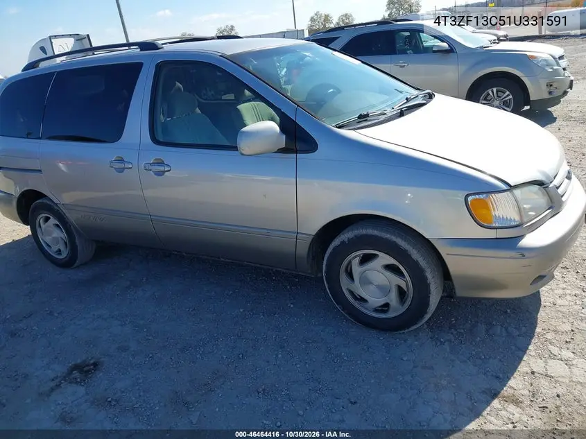 TOYOTA SIENNA 2001, VIN 4T3ZF13C51U331591