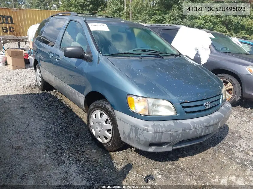 TOYOTA SIENNA 2002, VIN 4T3ZF13C52U495828