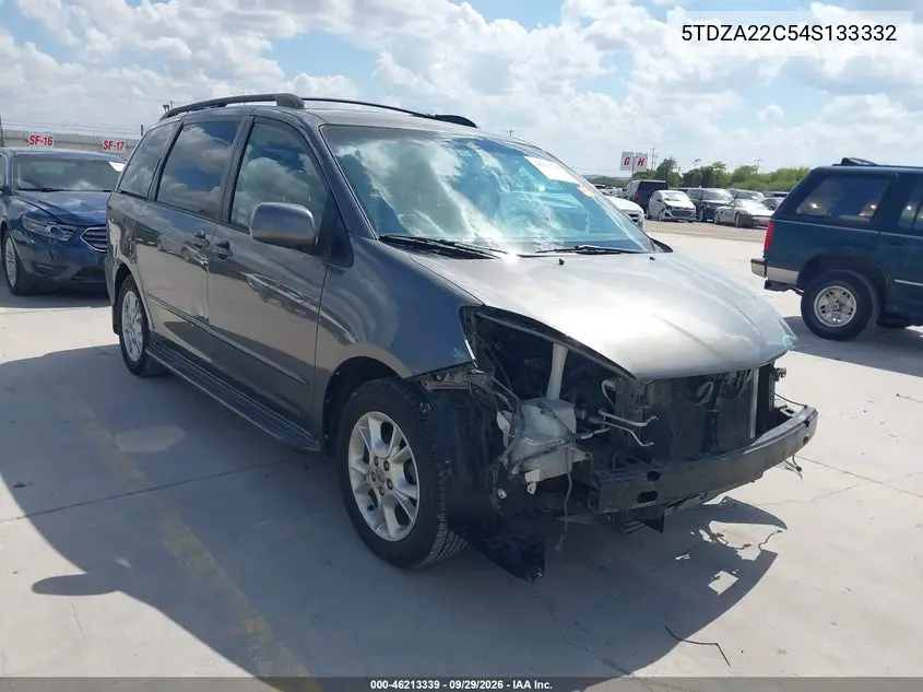 TOYOTA SIENNA 2004, VIN 5TDZA22C54S133332