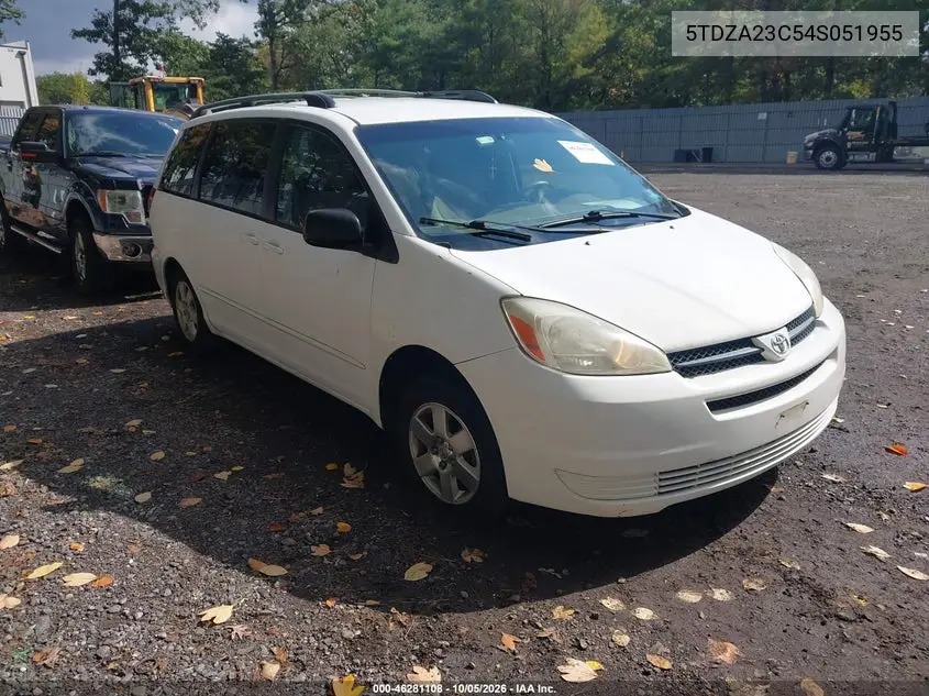 TOYOTA SIENNA 2004, VIN 5TDZA23C54S051955