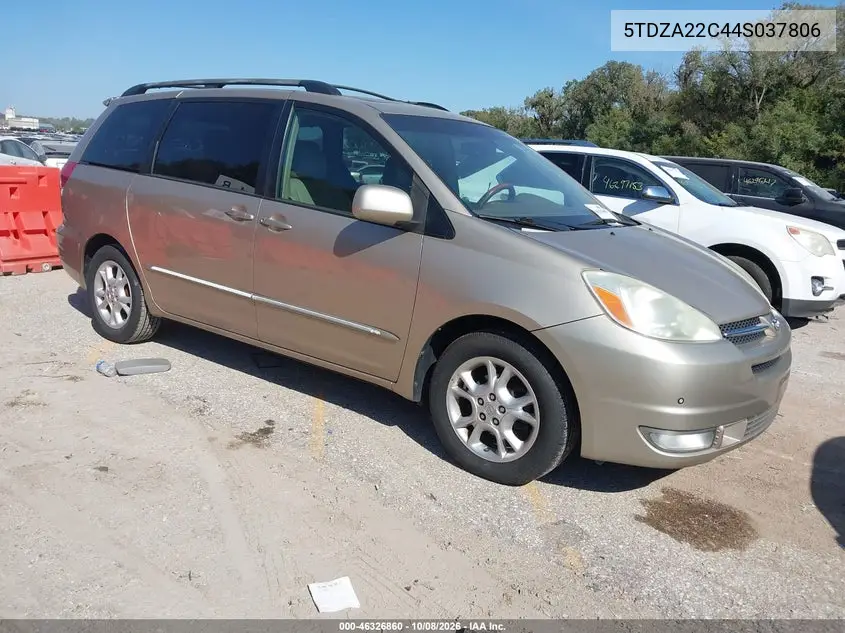 TOYOTA SIENNA 2004, VIN 5TDZA22C44S037806