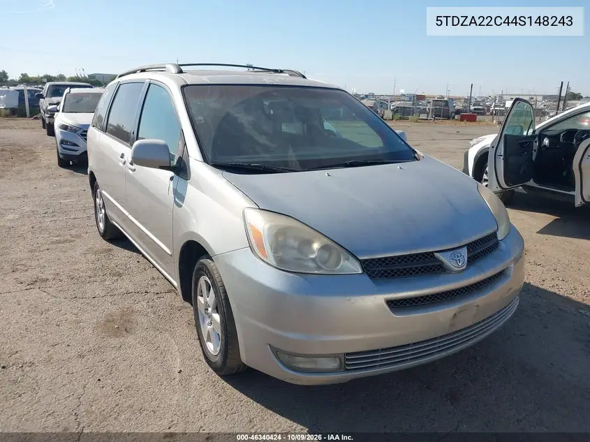 TOYOTA SIENNA 2004, VIN 5TDZA22C44S148243