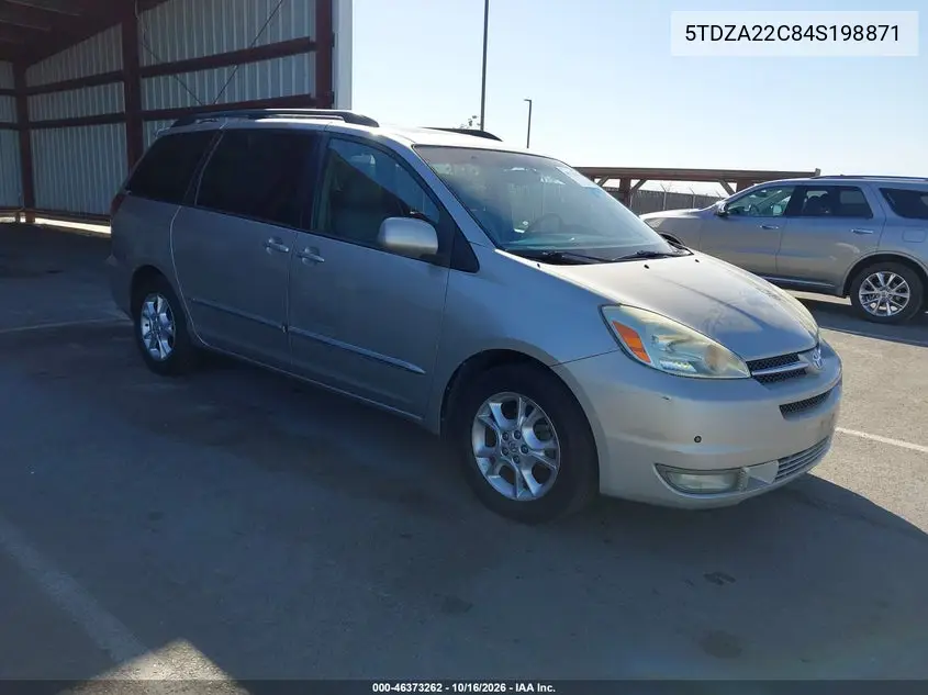 TOYOTA SIENNA 2004, VIN 5TDZA22C84S198871