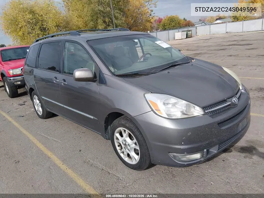 TOYOTA SIENNA 2004, VIN 5TDZA22C24S049596