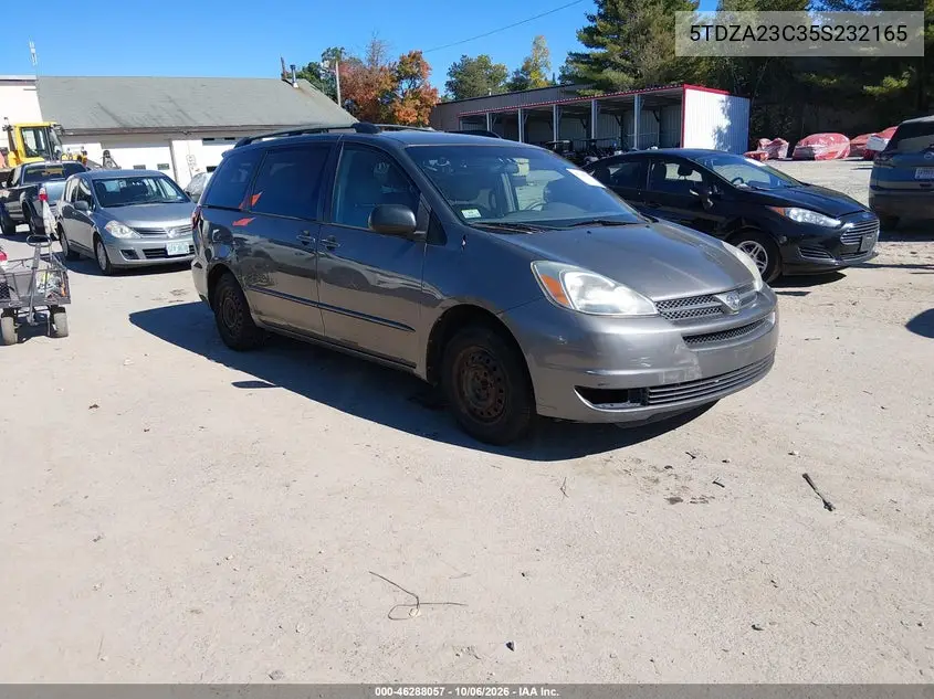 TOYOTA SIENNA 2005, VIN 5TDZA23C35S232165