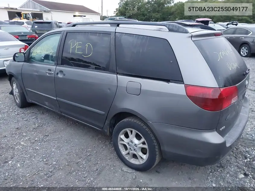 2005 TOYOTA SIENNA VIN 5TDBA23C25S049177 — фото 3