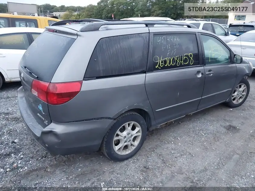 2005 TOYOTA SIENNA VIN 5TDBA23C25S049177 — фото 4