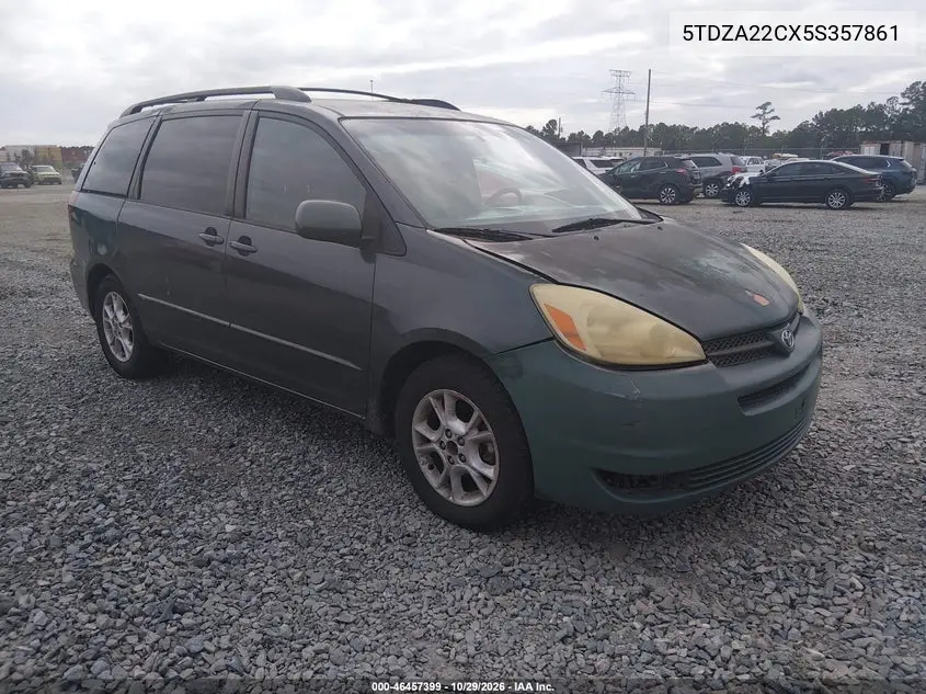 TOYOTA SIENNA 2005, VIN 5TDZA22CX5S357861