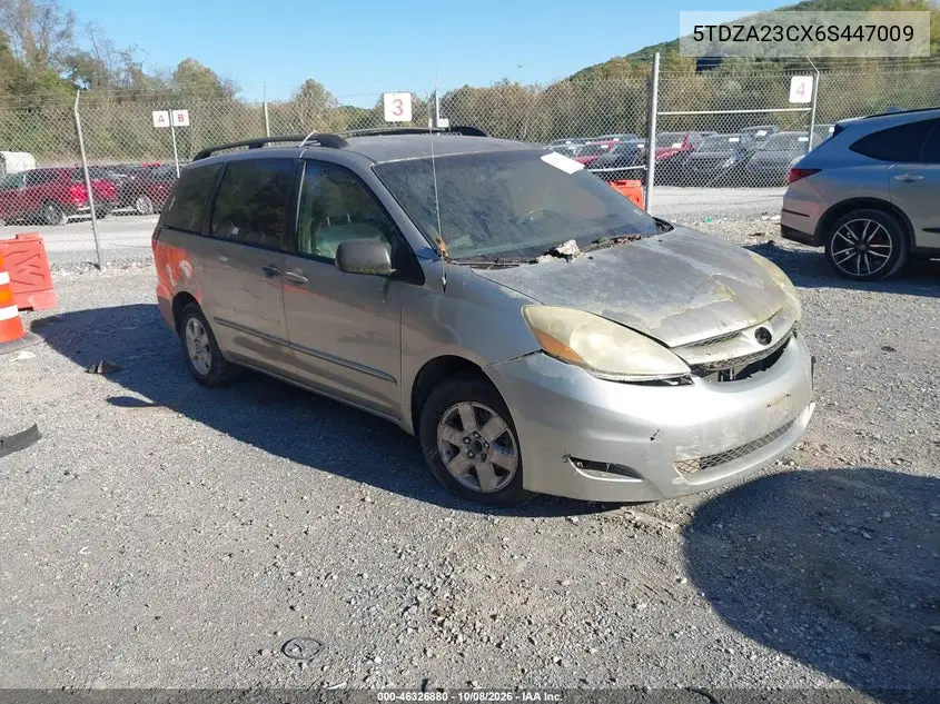 TOYOTA SIENNA 2006, VIN 5TDZA23CX6S447009