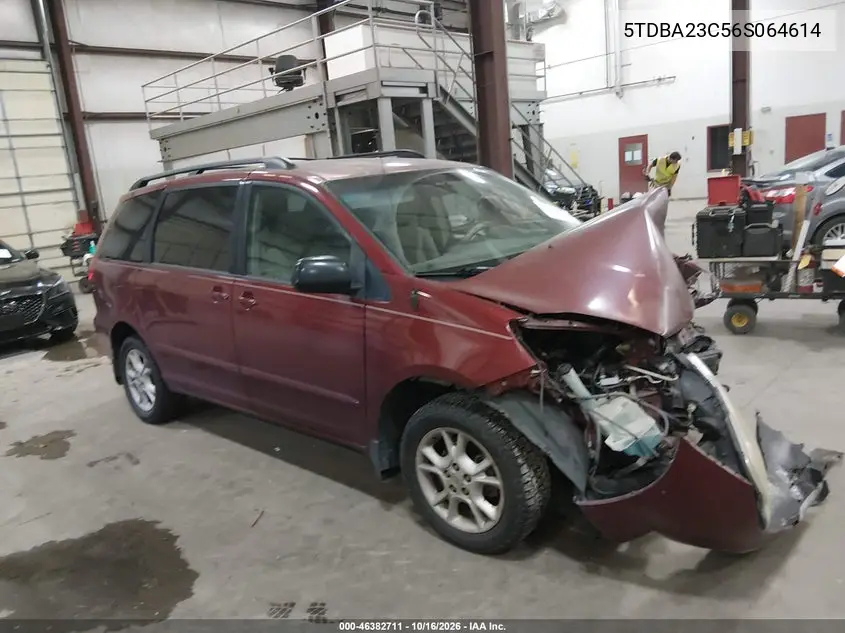 TOYOTA SIENNA 2006, VIN 5TDBA23C56S064614