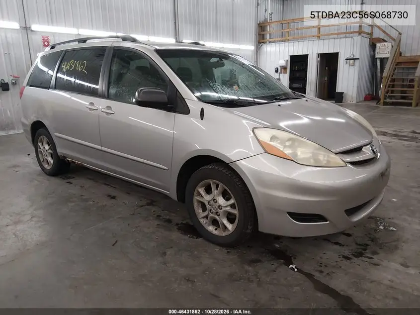 TOYOTA SIENNA 2006, VIN 5TDBA23C56S068730