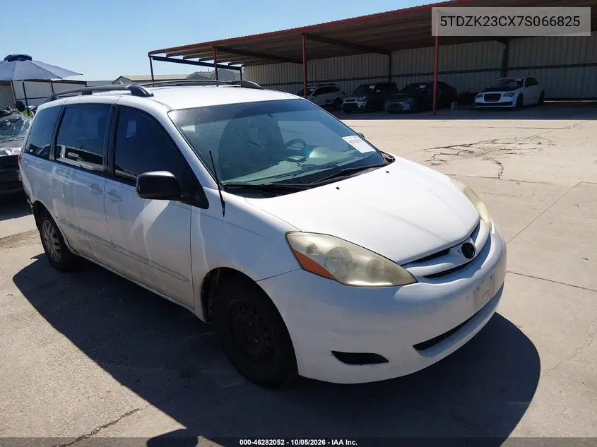 TOYOTA SIENNA 2007, VIN 5TDZK23CX7S066825