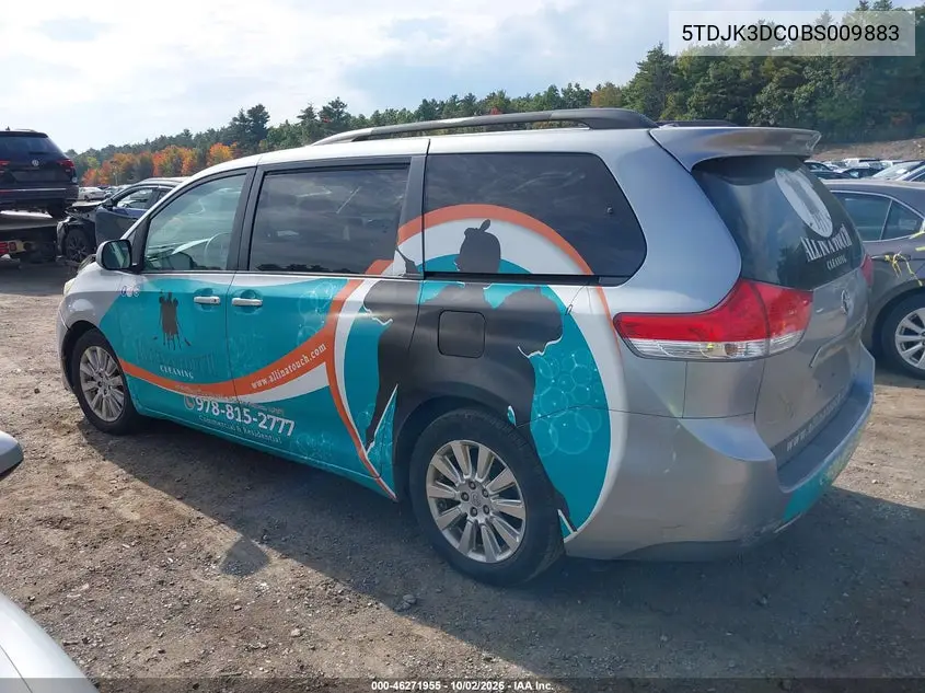 2011 TOYOTA SIENNA VIN 5TDJK3DC0BS009883 — фото 3