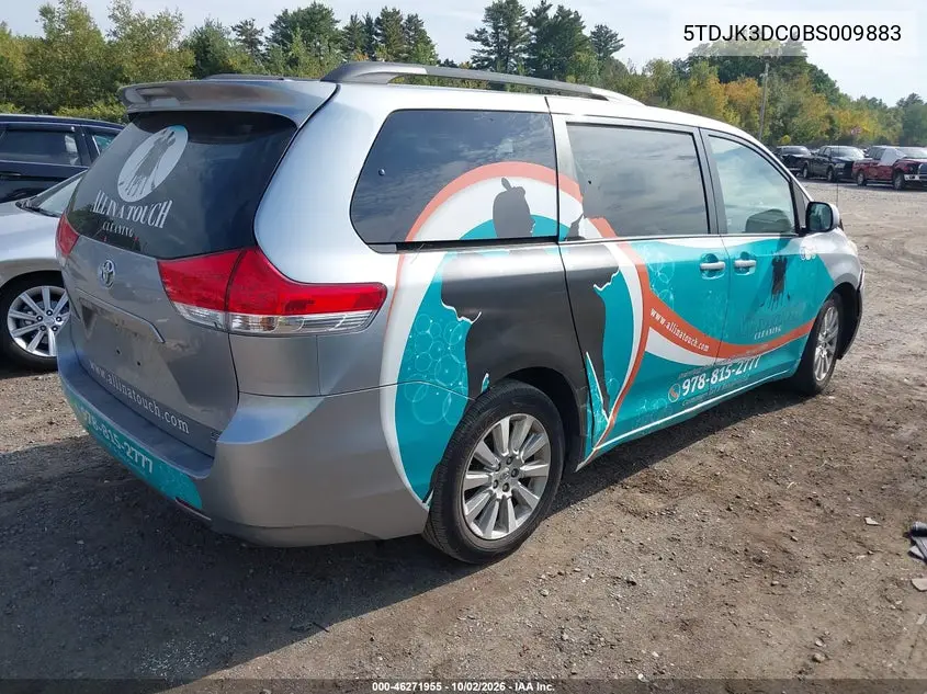 2011 TOYOTA SIENNA VIN 5TDJK3DC0BS009883 — фото 4