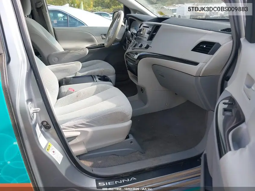 2011 TOYOTA SIENNA VIN 5TDJK3DC0BS009883 — фото 5