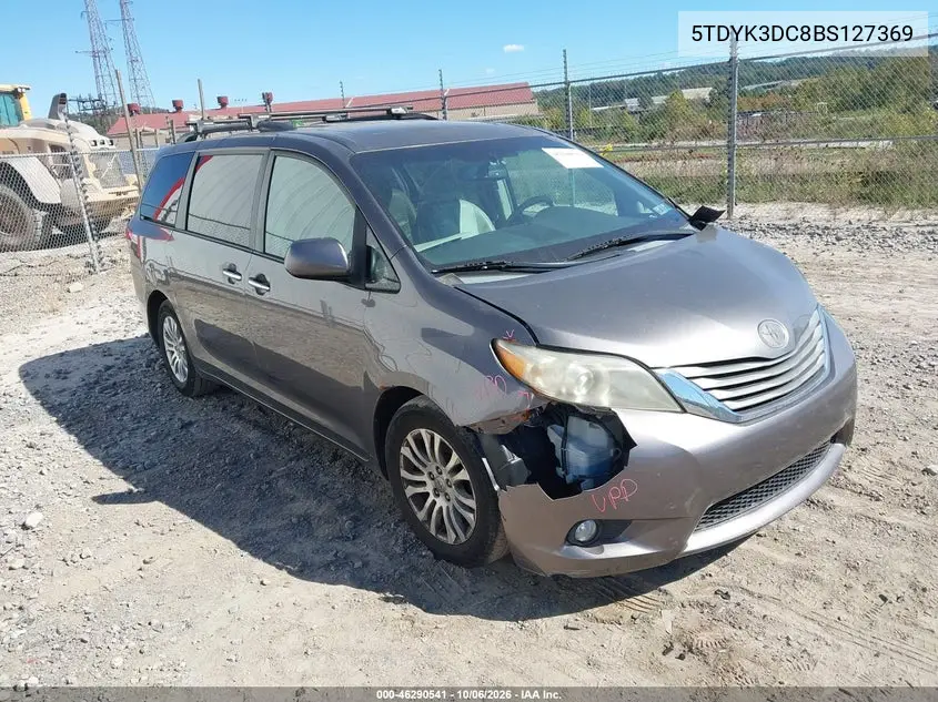 TOYOTA SIENNA 2011, VIN 5TDYK3DC8BS127369