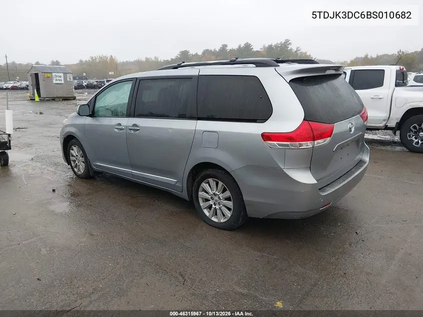 2011 TOYOTA SIENNA VIN 5TDJK3DC6BS010682 — фото 3