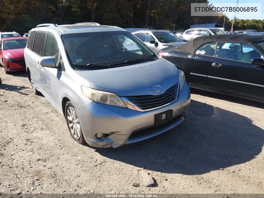 TOYOTA SIENNA 2011, VIN 5TDDK3DC7BS006895