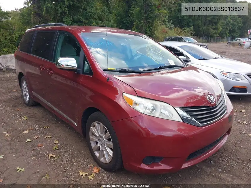 TOYOTA SIENNA 2011, VIN 5TDJK3DC2BS013837