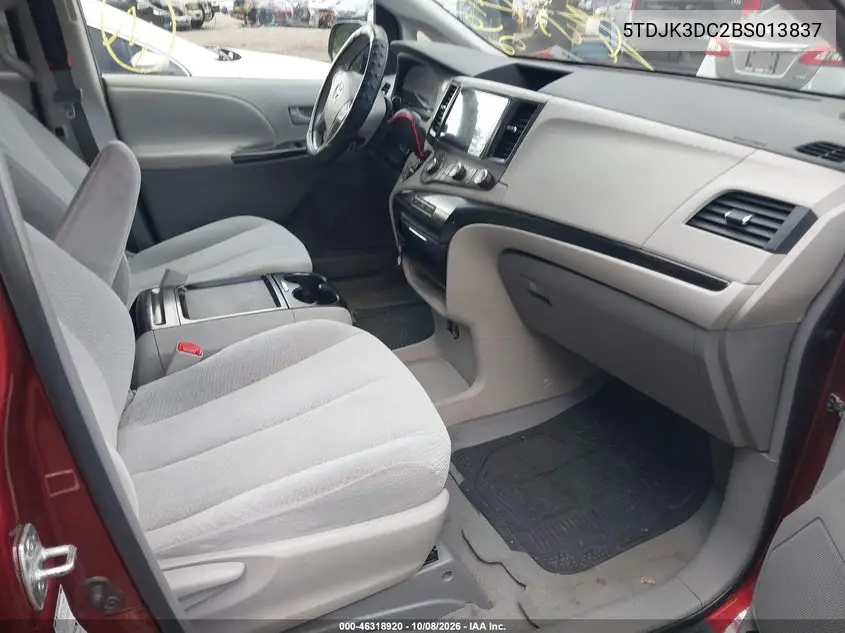 2011 TOYOTA SIENNA VIN 5TDJK3DC2BS013837 — фото 5