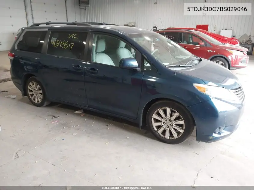 TOYOTA SIENNA 2011, VIN 5TDJK3DC7BS029046
