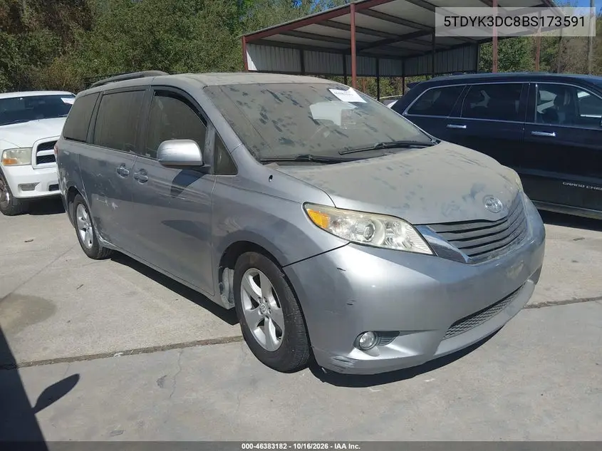 TOYOTA SIENNA 2011, VIN 5TDYK3DC8BS173591