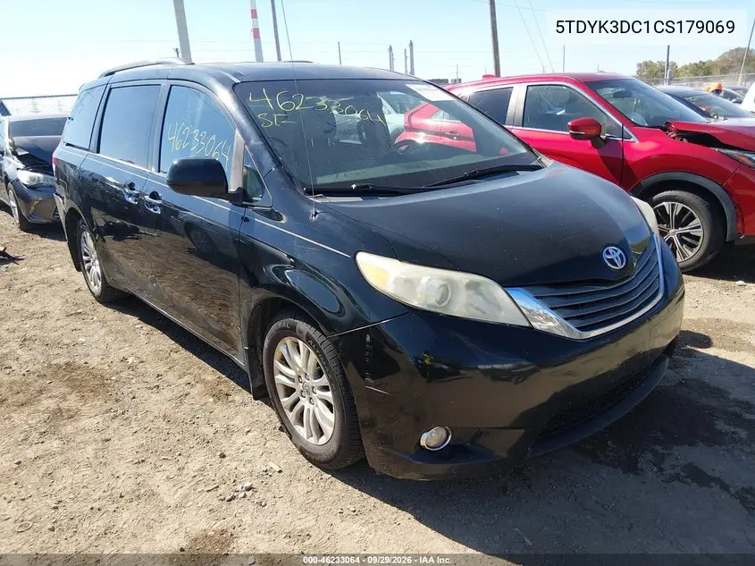 TOYOTA SIENNA 2012, VIN 5TDYK3DC1CS179069