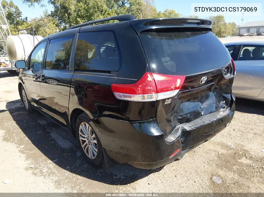 2012 TOYOTA SIENNA VIN 5TDYK3DC1CS179069 — фото 3