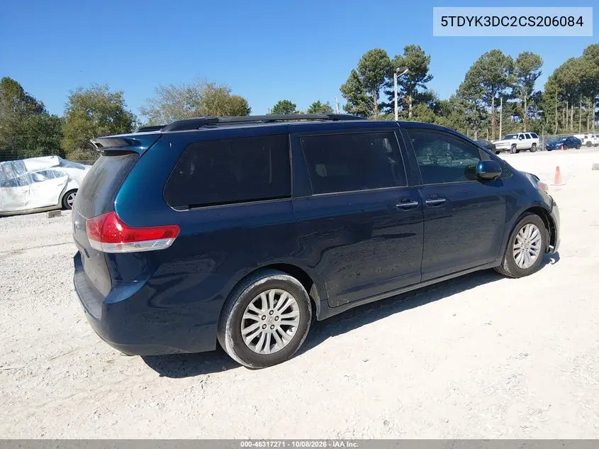 2012 TOYOTA SIENNA VIN 5TDYK3DC2CS206084 — фото 4