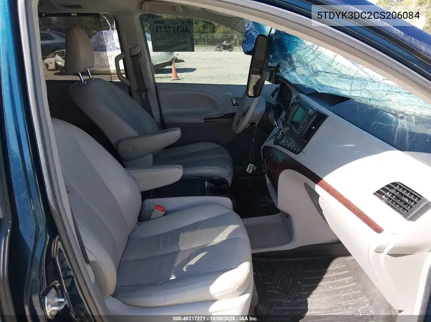 2012 TOYOTA SIENNA VIN 5TDYK3DC2CS206084 — фото 5