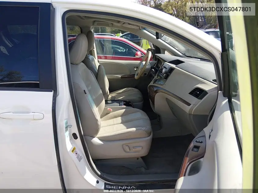 2012 TOYOTA SIENNA VIN 5TDDK3DCXCS047801 — фото 5