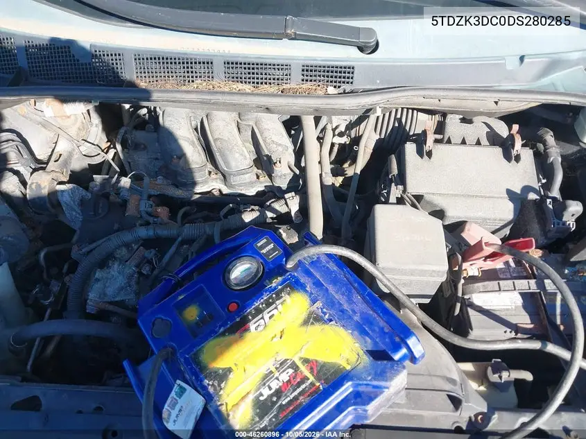 2013 TOYOTA SIENNA VIN 5TDZK3DC0DS280285 — фото 10