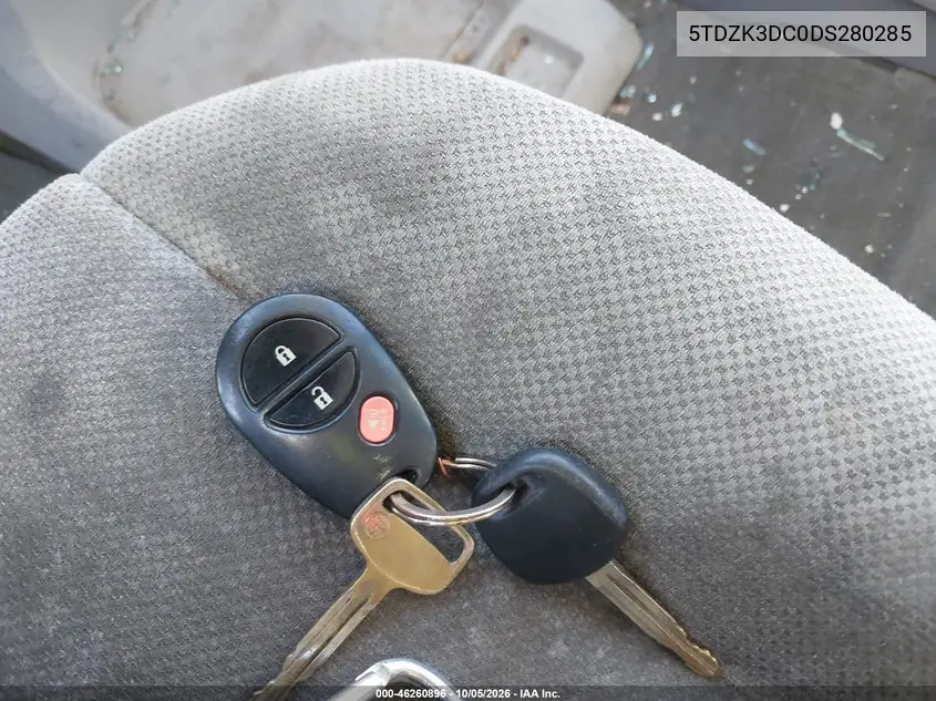 2013 TOYOTA SIENNA VIN 5TDZK3DC0DS280285 — фото 11