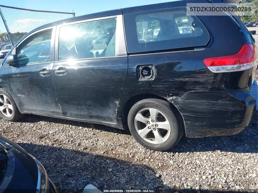 2013 TOYOTA SIENNA VIN 5TDZK3DC0DS280285 — фото 12