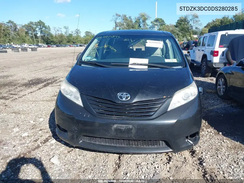 2013 TOYOTA SIENNA VIN 5TDZK3DC0DS280285 — фото 13