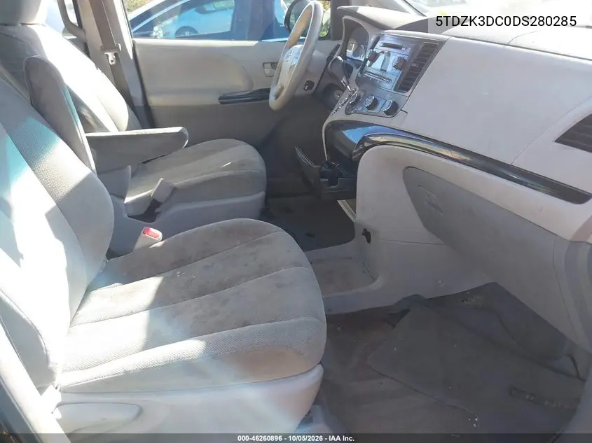 2013 TOYOTA SIENNA VIN 5TDZK3DC0DS280285 — фото 5