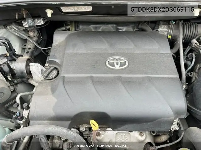 2013 TOYOTA SIENNA VIN 5TDDK3DC2DS069115 — фото 10