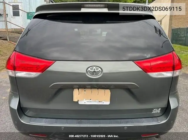 2013 TOYOTA SIENNA VIN 5TDDK3DC2DS069115 — фото 12
